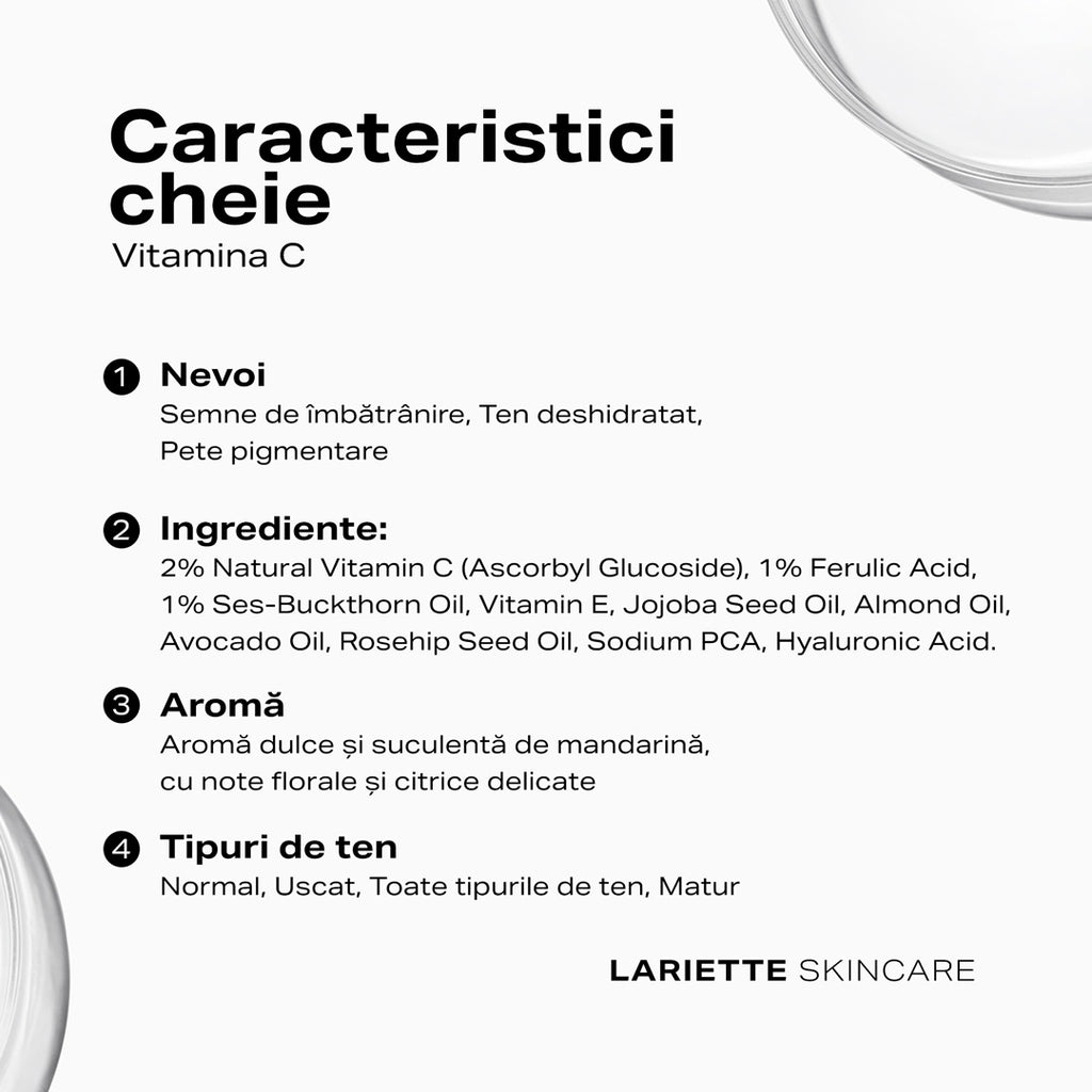 Ser Vitamina C Naturală 2%, 30 ml