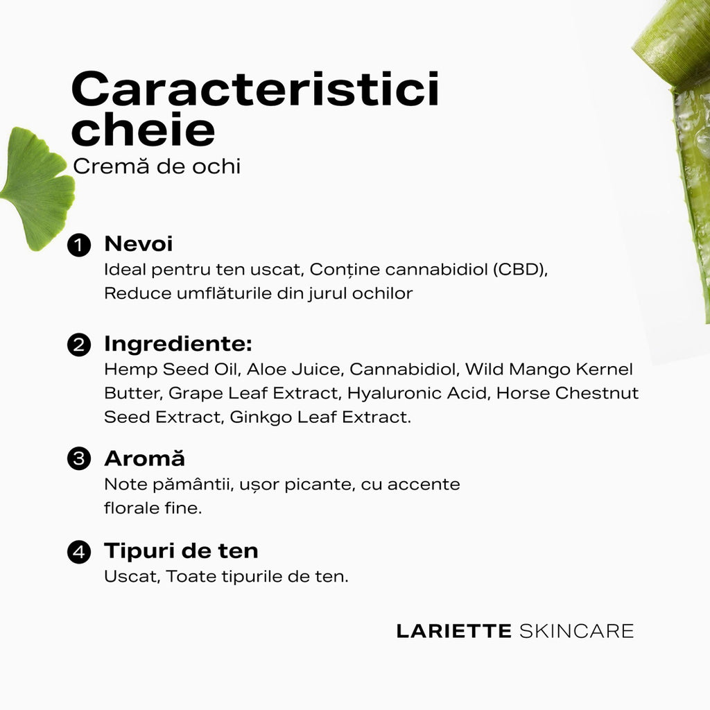 Cremă de Ochi cu 1% Cannabidiol, 15 ml